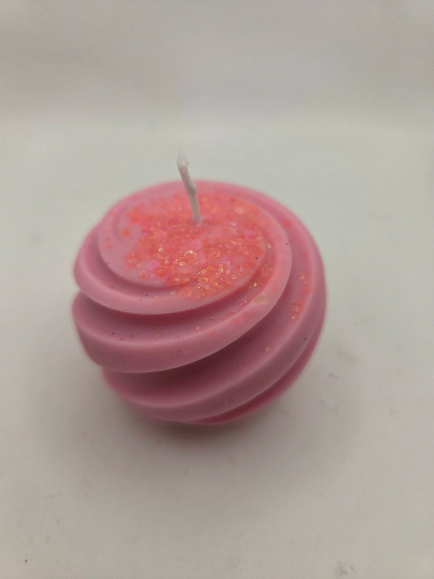 Roze bol met glinstering