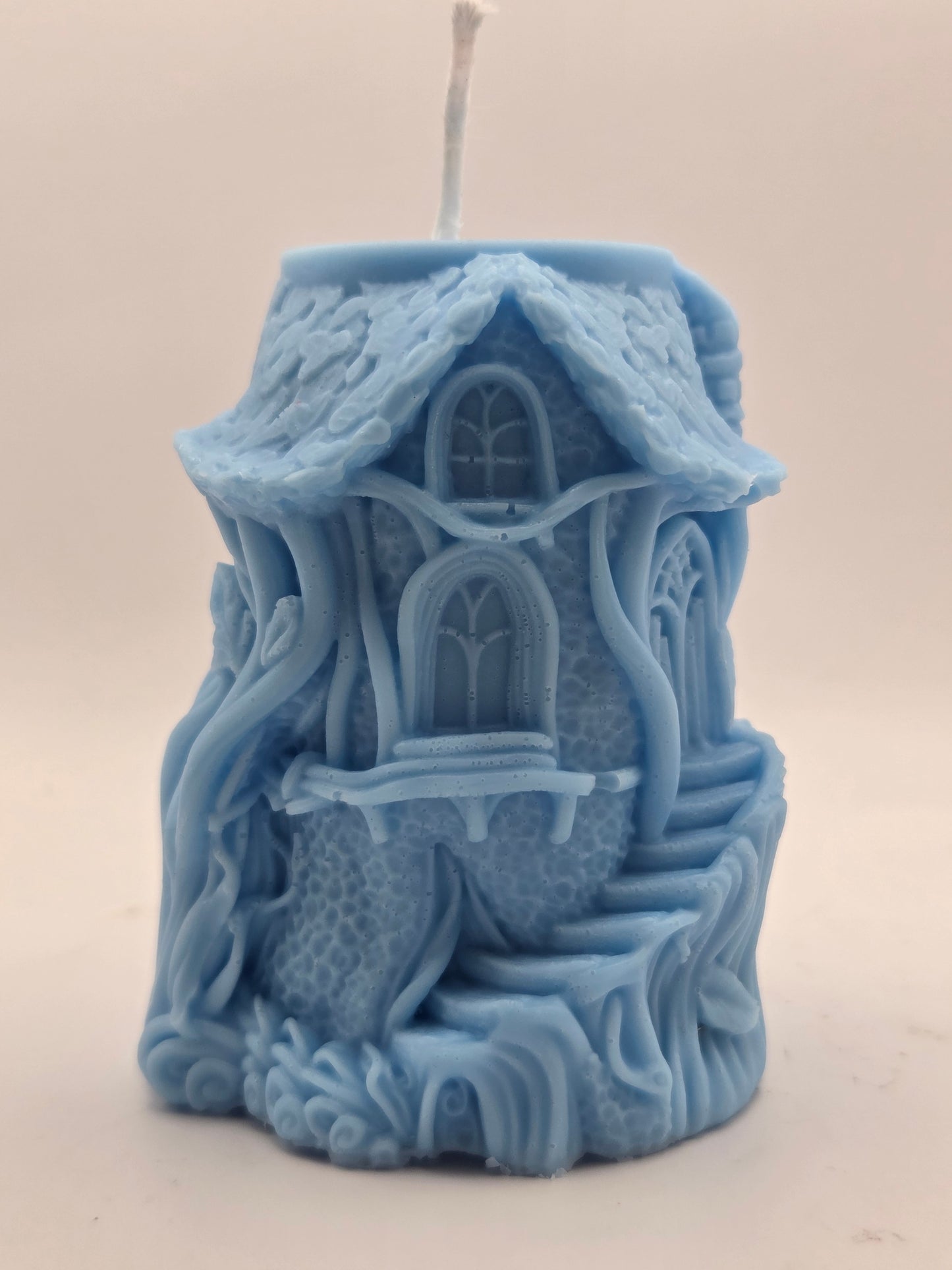 Blauw huisje