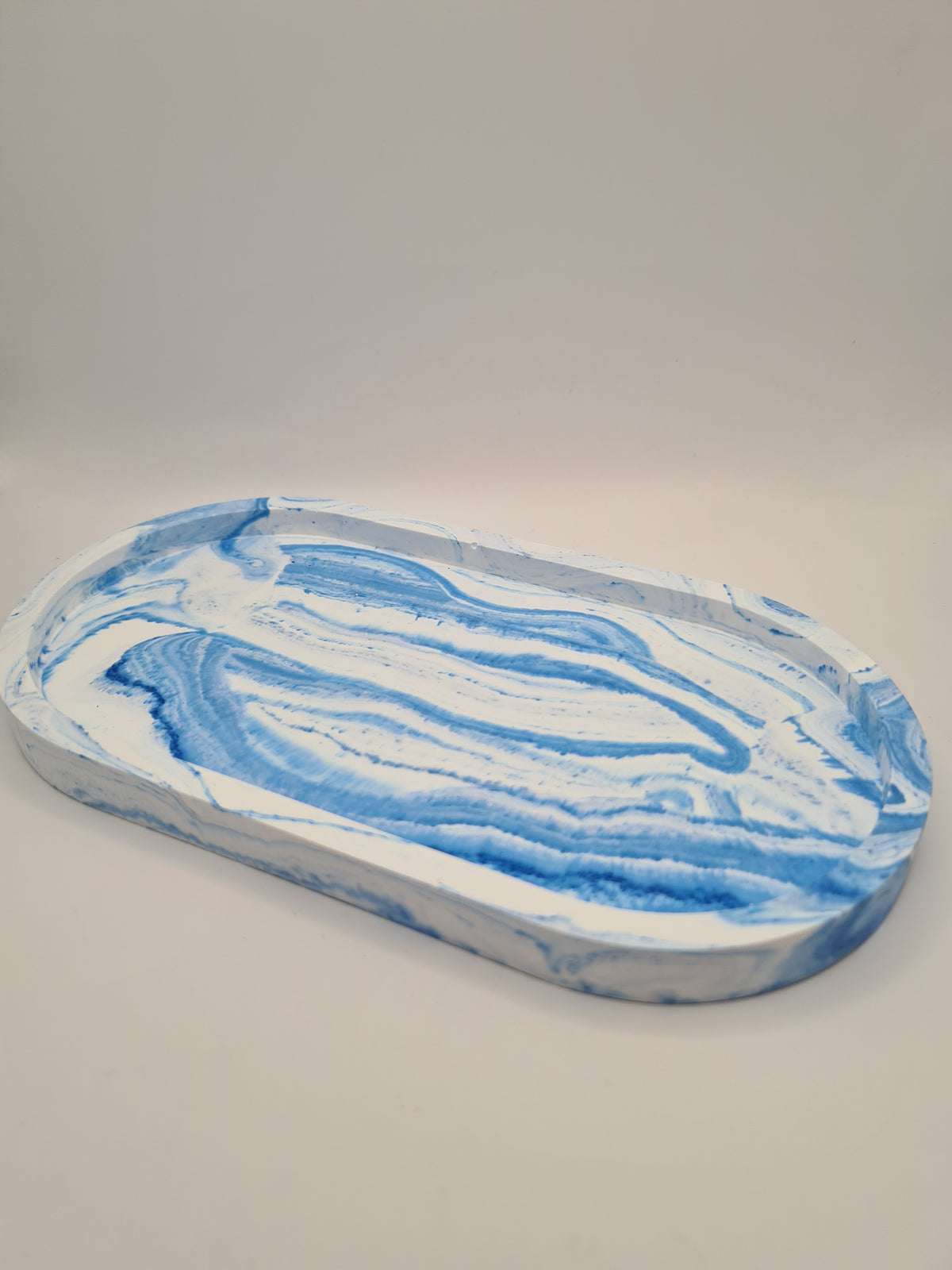 Blauwe onderlegger