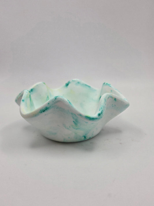 Groene theelichthouder